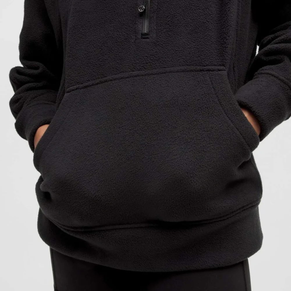 Lululemon Scuba Tumbled Fleece Funnel-Neck Half Zip | Black | M/L - Picture 4 of 8
